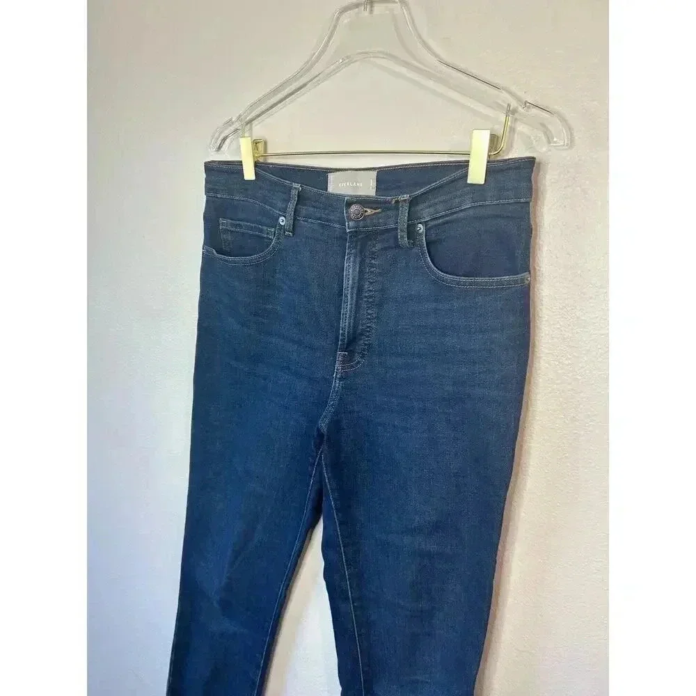 Everlane The Authentic Stretch High-Rise Ankle Skinny Dark Wash Jean Size 29 - Picture 11 of 11